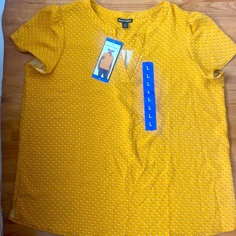 NWT Hilary Radley Ladies Printed Blouse
